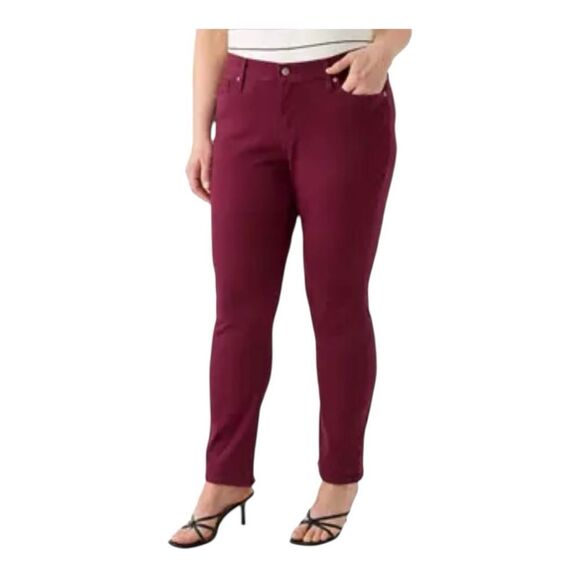 Levi's Plus Classic Straight Jeans Windsor Wine- Size 20W - Picture 2 of 13